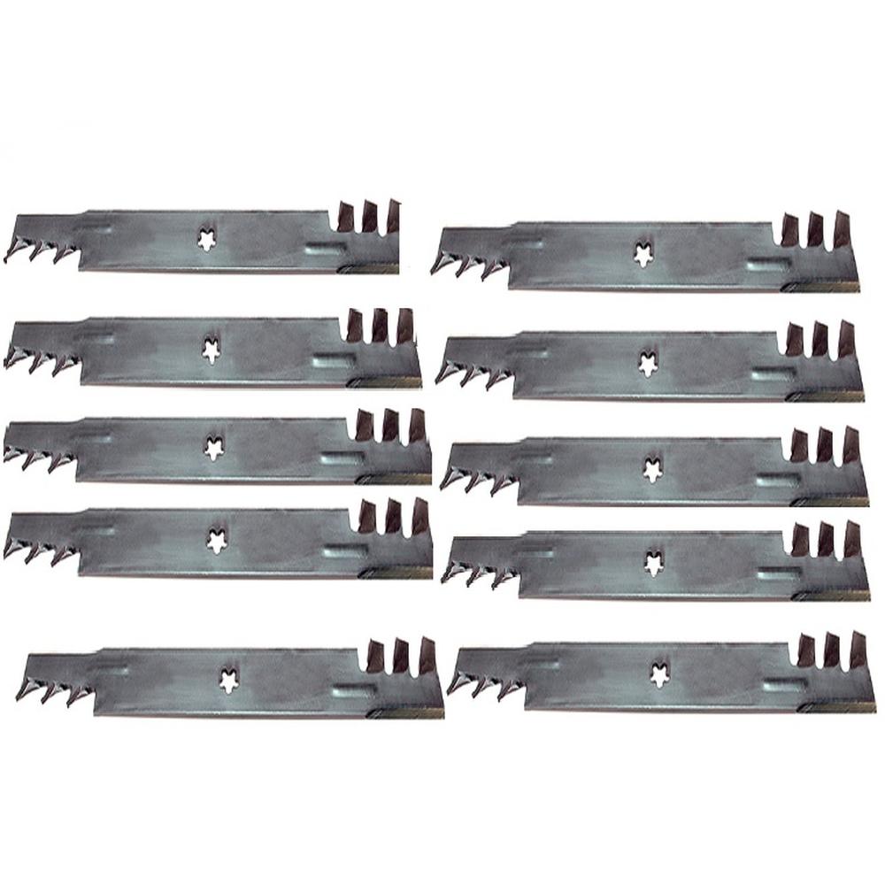Qty 10: Toothed Mulching Blade Fits Poulan Replaces 134149-TOOTHED