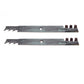Qty 2: Toothed Mulching Blade
 Fits AYP Replaces 138498-Toothed