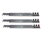 Qty 3: Toothed Mulching Blade Fits AYP Replaces 138498-Toothed
