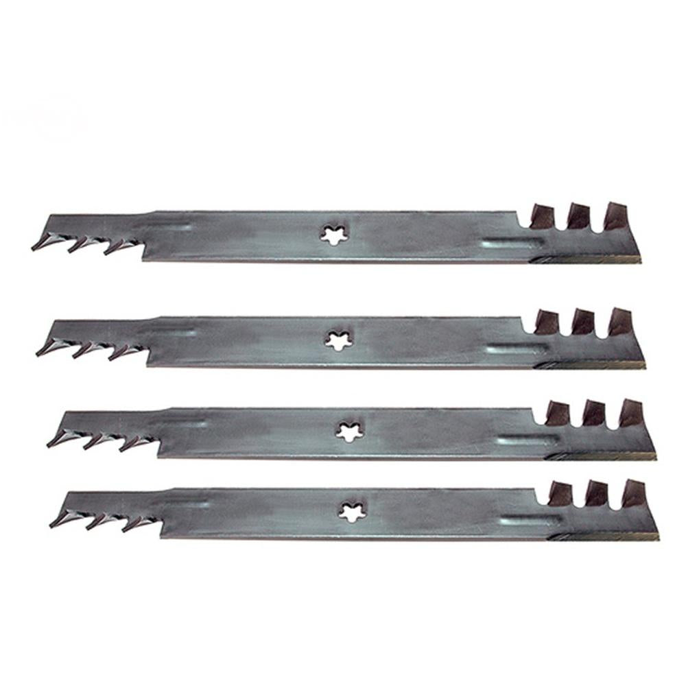 Qty 4: Toothed Mulching Blade Fits Poulan Replaces 134149-TOOTHED