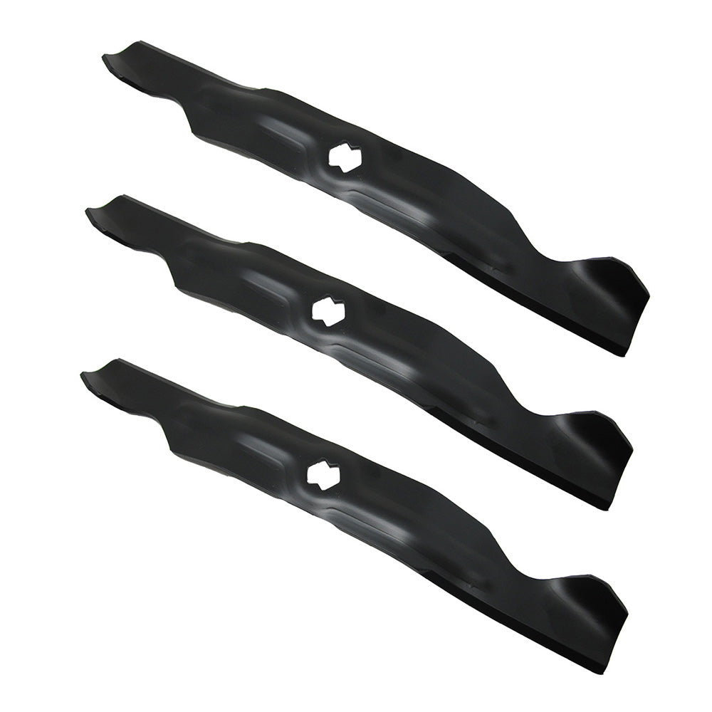 Set of 3 Blades for 50" decks Fits Cub Cadet Makes & Models 942-04053A LTX1050