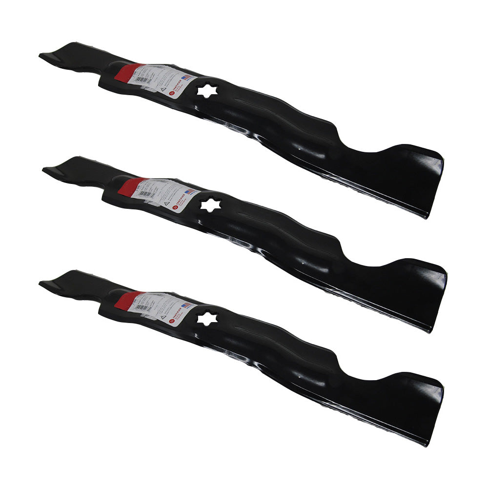 3 Heavy Duty Blades Fits Cub Cadet 50 RZT50 742-04053 954-04053 942-04053C LX500