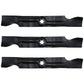 Set of 3 Blades for 50" decks Fits Cub Cadet Makes & Models 942-04053A LTX1050