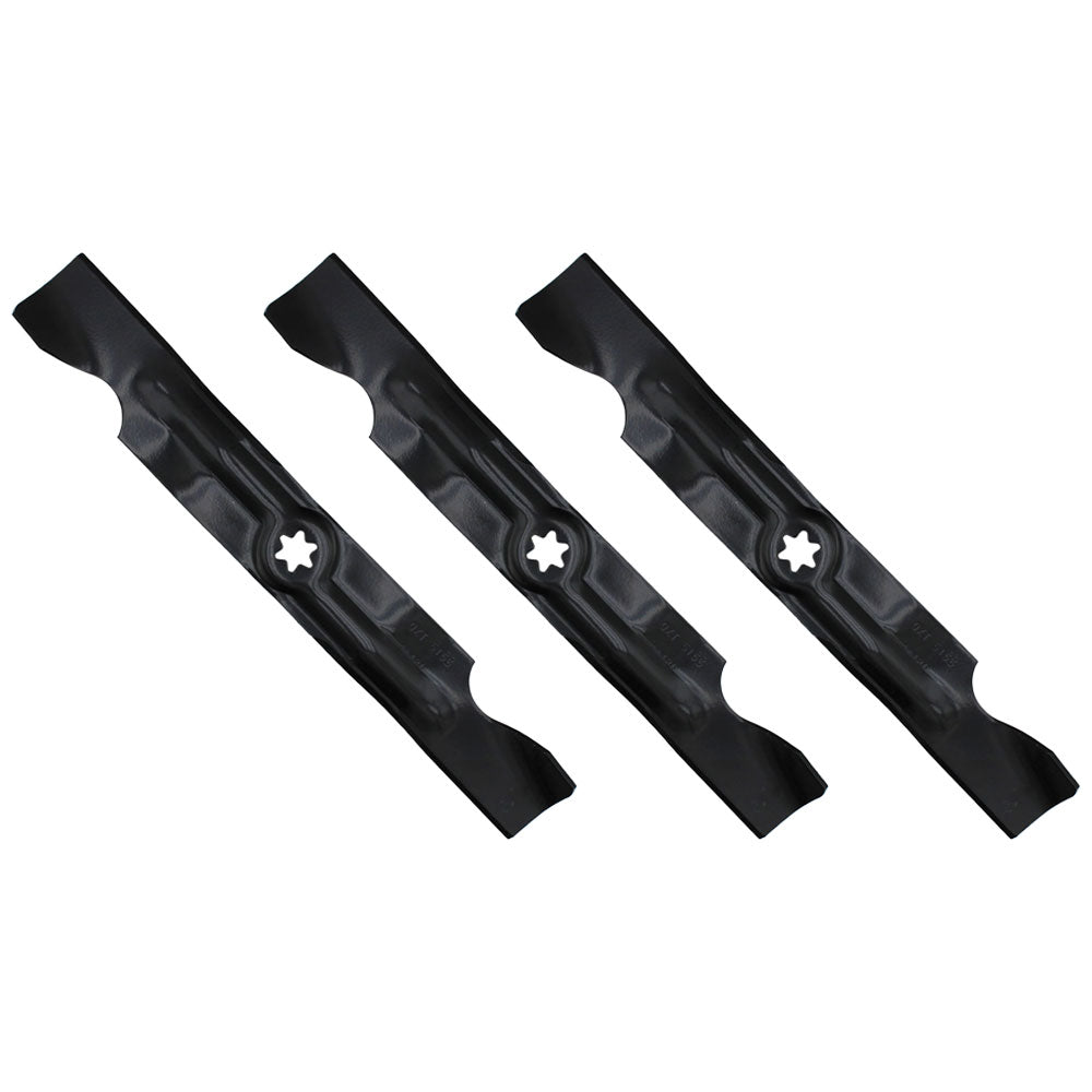 Qty. 3: 2-in-1 Mower Blades  Fits Massey Ferguson Replaces 742-04053B