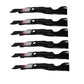 Qty 6: 2-in-1 Mower Blade
 Fits Massey Ferguson Replaces 742-04053B