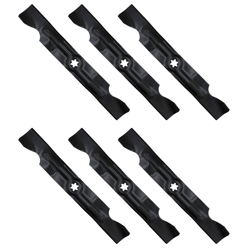 6 Lawn Mower 50" Deck 2-in-1 Blades Fits Troy Bilt Mustang RZT 50 Mustang 50 XP