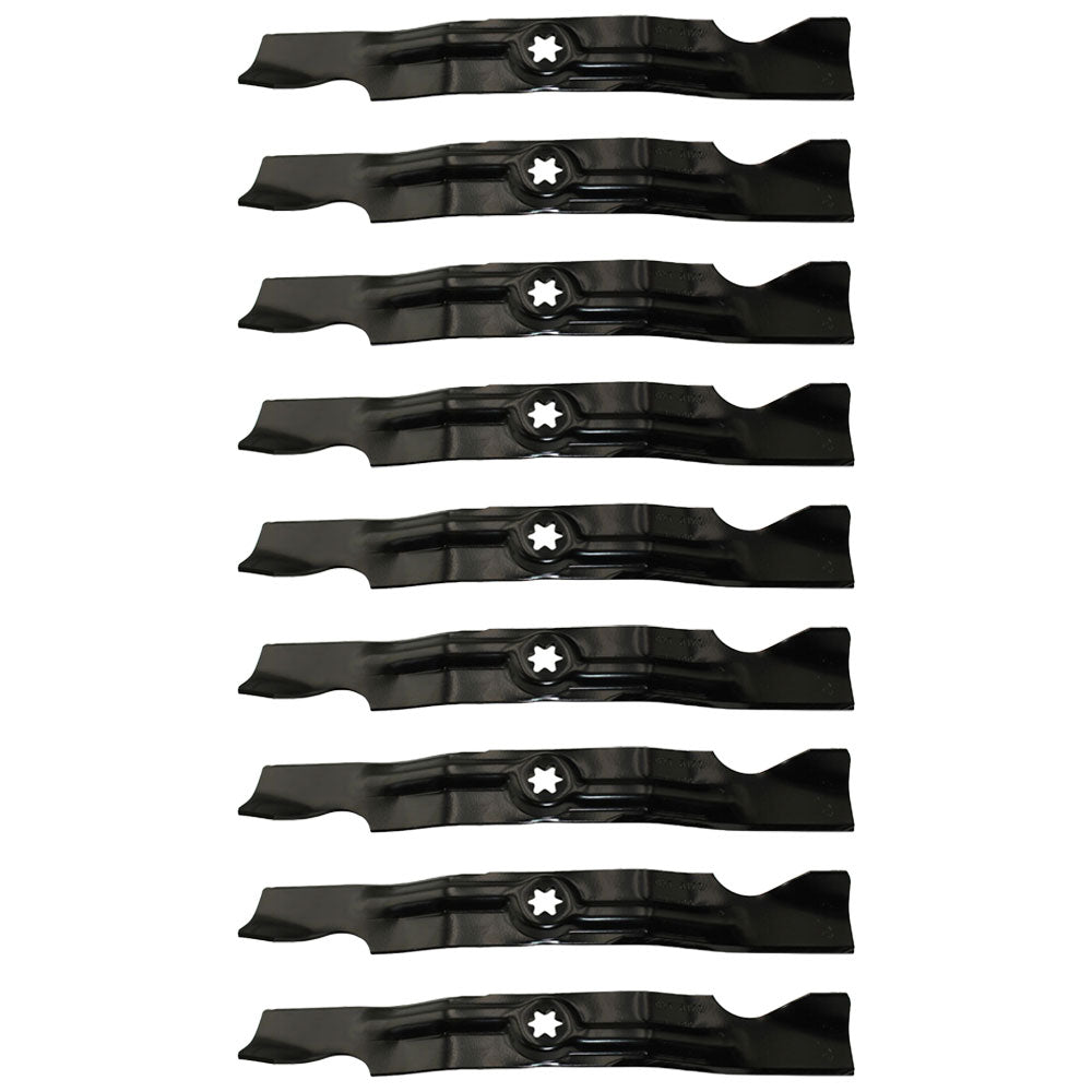 Qty. 9: 2-in-1 Mower Blades Fits Massey Ferguson Replaces 742-04053B