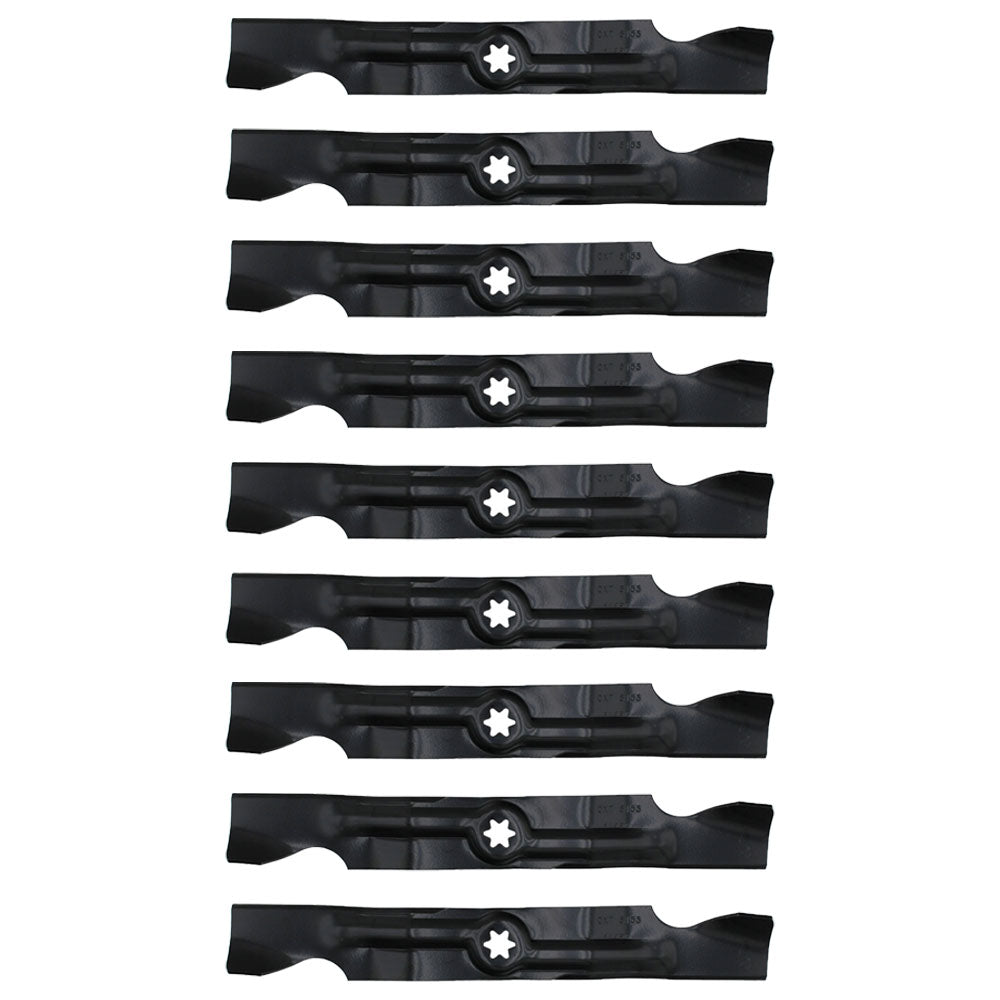 Qty. 9: 2-in-1 Mower Blades Fits Massey Ferguson Replaces 742-04053B