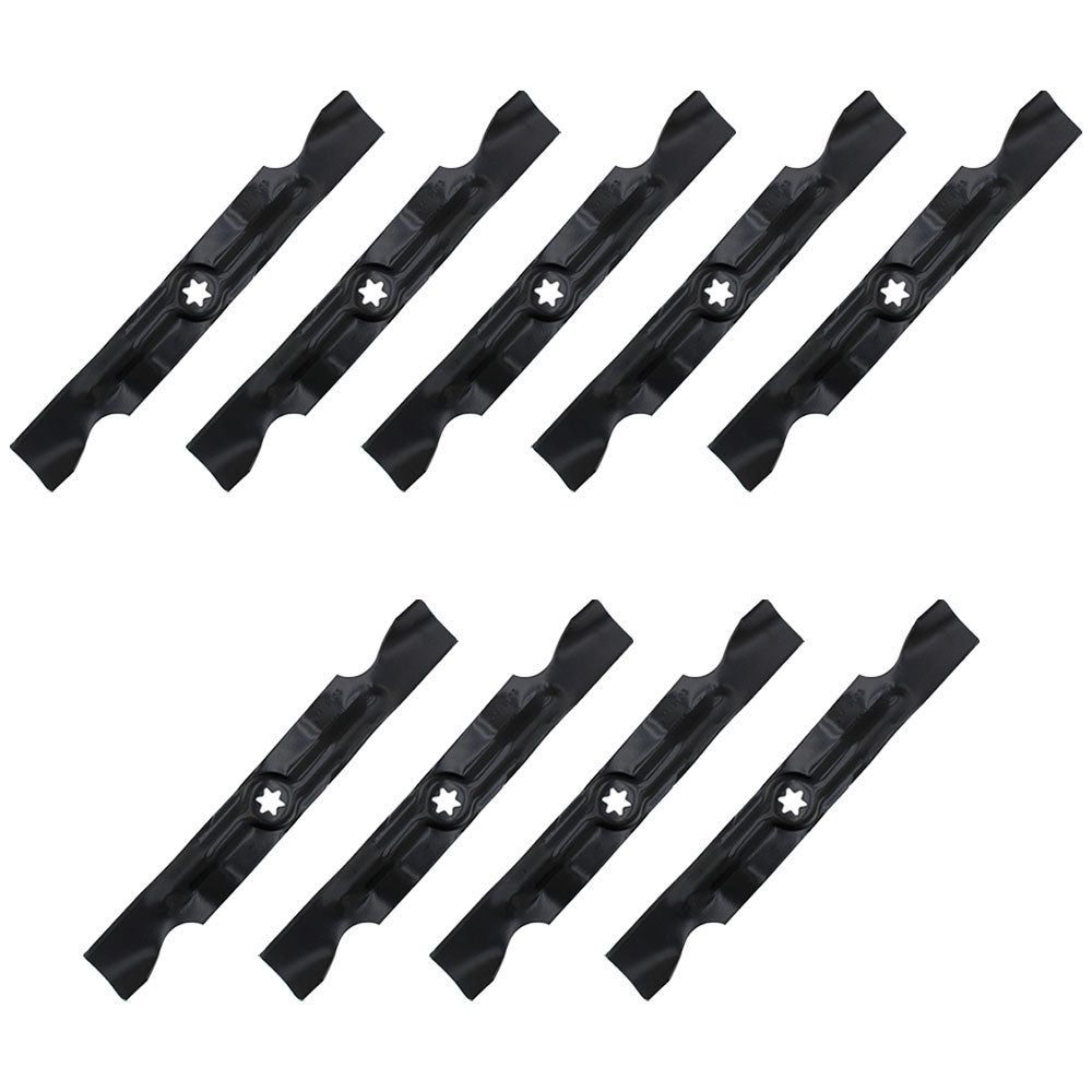 Qty. 9: 2-in-1 Mower Blades Fits Massey Ferguson Replaces 742-04053B