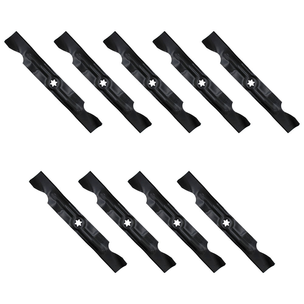 Qty. 9: 2-in-1 Mower Blades Fits Massey Ferguson Replaces 742-04053B