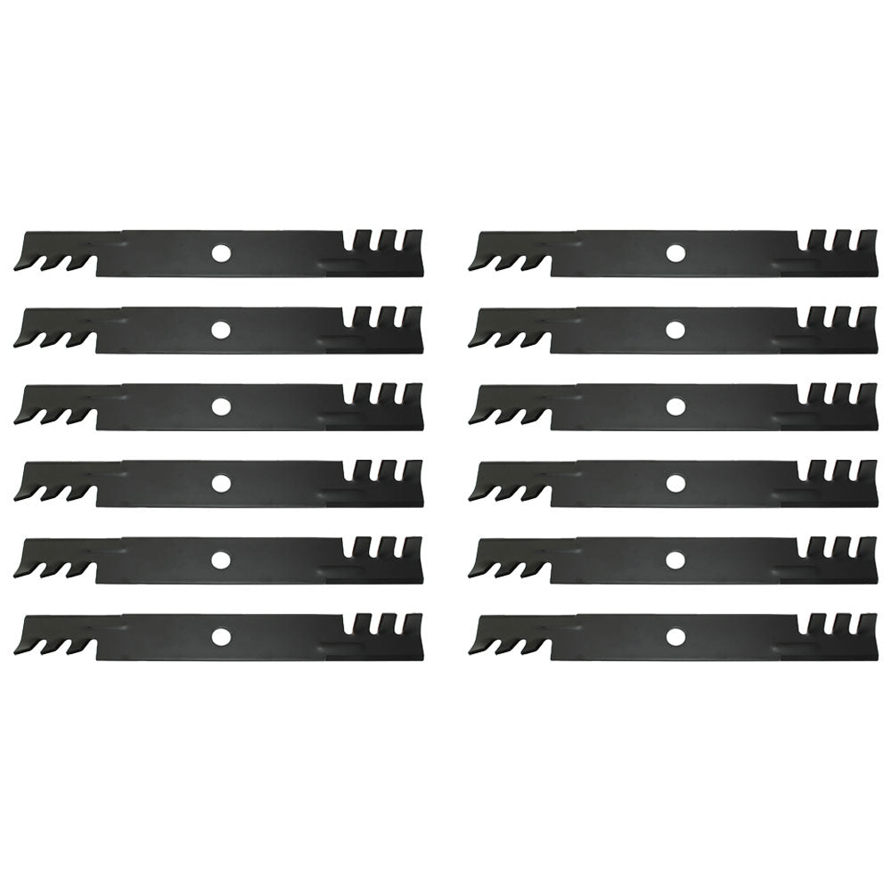 Aftermarket 103-6393 (12) Toothed Mower Blades Fits Exmark
