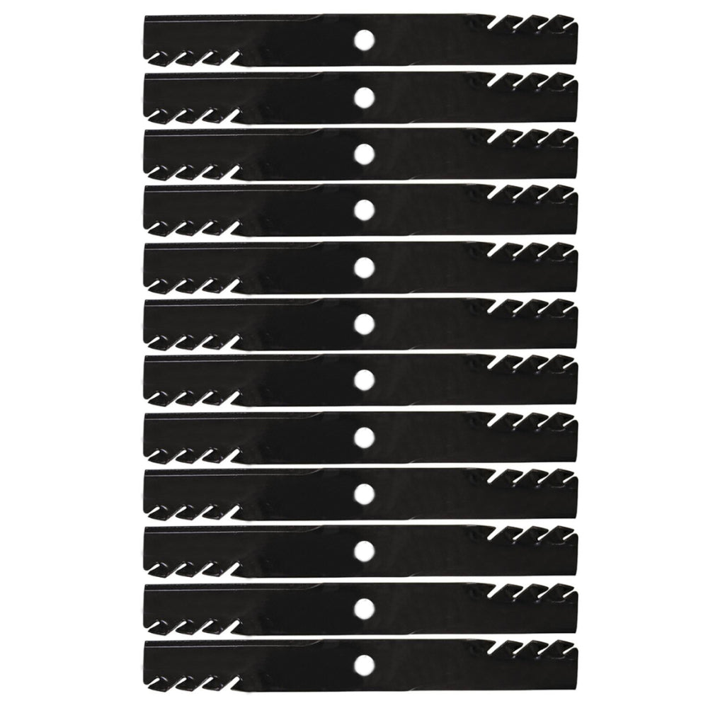 103-6393 Qty 12: Toothed Mower Blade
 Fits Exmark