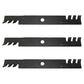 Qty 3: Toothed Mower Blade Fits Exmark Replaces 103-6393