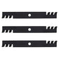 60 Lazer Z Fits Gator Blades Set of 3 596-749 103-6383 Fits Exmark