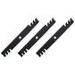 Mower Fits Lazer Z - 60 Set Of 3 Deck Mulch Blades 15/16 hole Fits Exmark