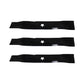 Set of 3 heavy duty XHT Mower blades Fits Husqvarna 48" 532 17 39-21