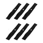 (6) Mulching Mower Blades Fits Craftsman Riding Mower 48" Deck Repl. 532173921
