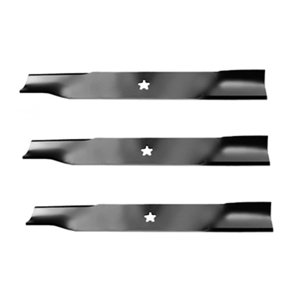 Set of 3 Heavy Duty XHT Mower Blades for Yazoo Kees 48" 539113425 539-113425