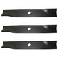 Qty. 3: Lawn Mower Blade Fits Yazoo/Kees Replaces 539 113425