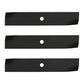 Set of (3) AM30698 14" XHT Mower Blades Fits John Deere Riding Mowers