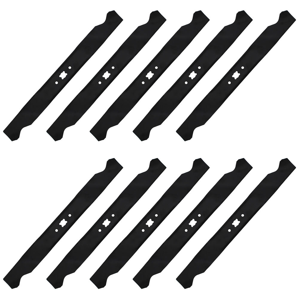 Qty 10: Mulching Blade
 Fits MTD Replaces 742-04100