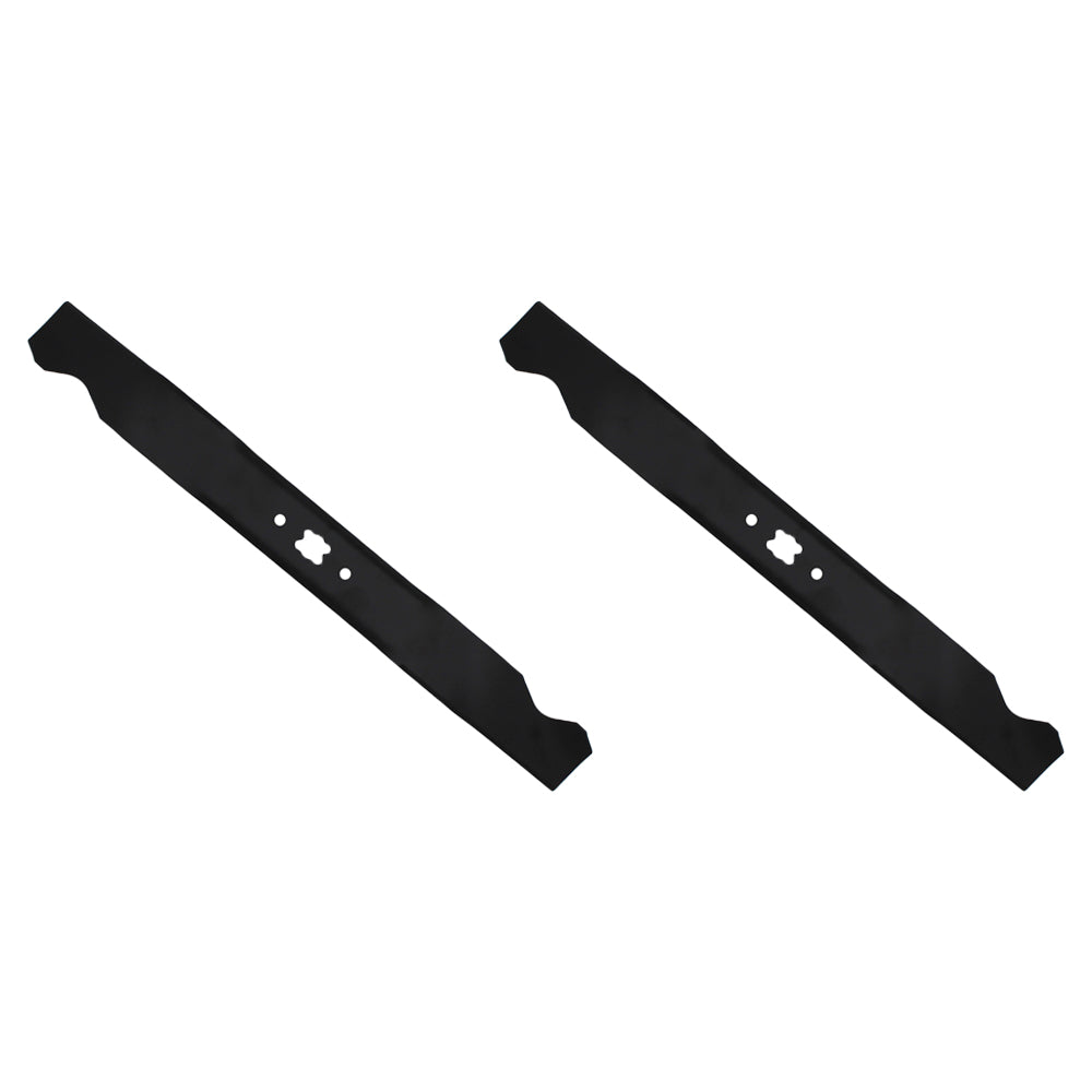 2-Pk Blades 742-0741 942-0741 198-049 for MTD 21" Push Mower Bowtie Center Hole