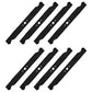 Qty 8: Mulching Blade
 Fits Bolens Replaces 742-0741