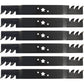 Set of Six 580244002 Mulching Blades Fits Husqvarna 22" Walk Behind Mowers