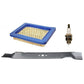 Mower Blade w/ Air Filter & Spark Plug Fits Bosch Replaces W9EO