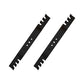 Qty 2: Toothed Mulching Blade
 Fits Toro Replaces 108-9764-03