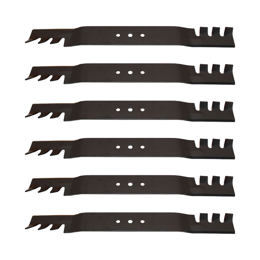 Qty 6: Toothed Mulching Blade Fits Toro Replaces 108-9764-03