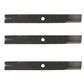 (3) Pack High Lift Blades Fits John Deere Mower 60" Cut M128485 M133381 TCU15881