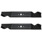 Set of (2) 21-3/16" X 6 Point Star Mower Blades Fits Multiple Mower Models