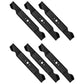Set of (6) 21-3/16" X 6 Point Star Mower Blades Fits Multiple Mower Models