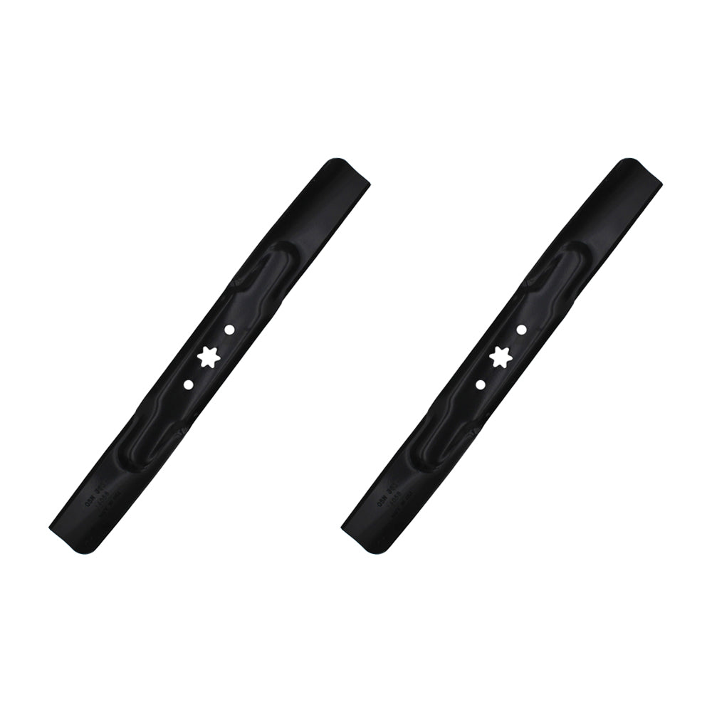 Set of 2 21 3/16" x 6 Point Star Heavy Duty Mower Blades MTD 742-04308 742-04312