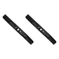 Set of 2 21 3/16" x 6 Point Star Heavy Duty Mower Blades MTD 742-04308 742-04312
