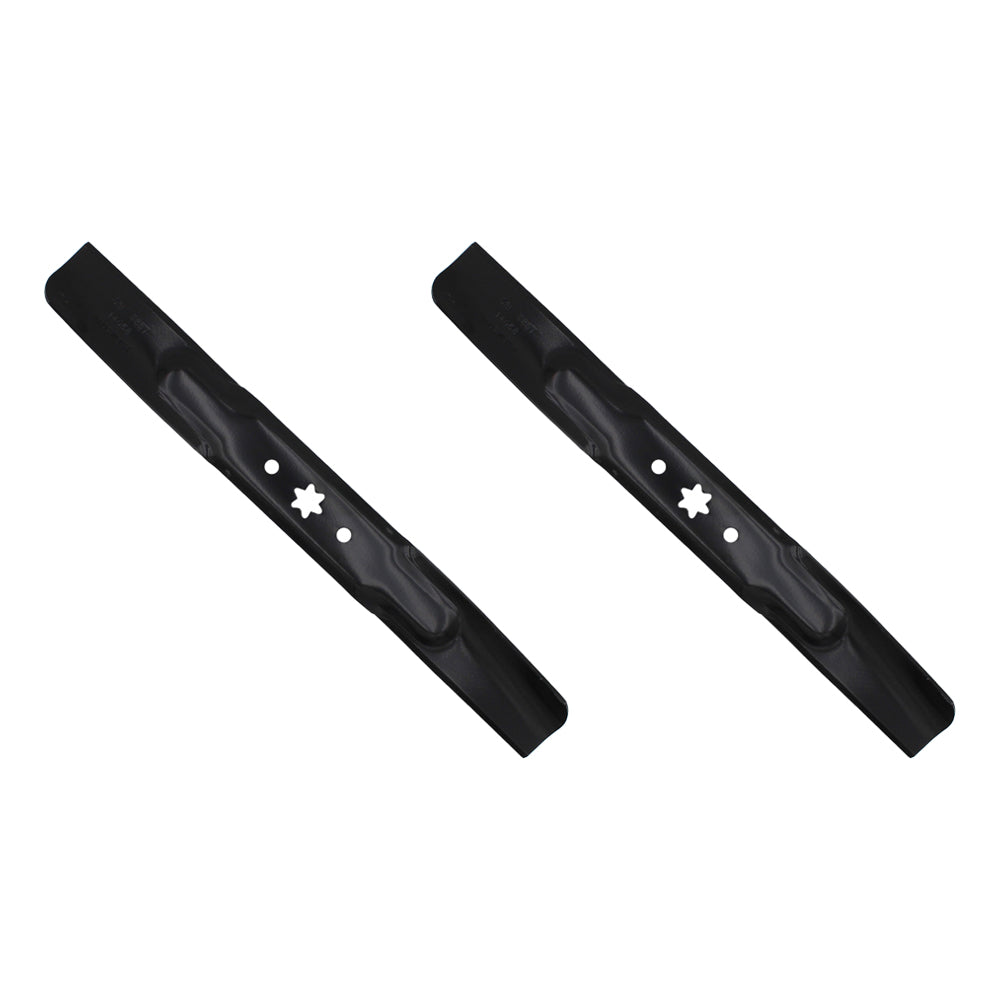 Set of 2 21 3/16" x 6 Point Star Heavy Duty Mower Blades MTD 742-04308 742-04312
