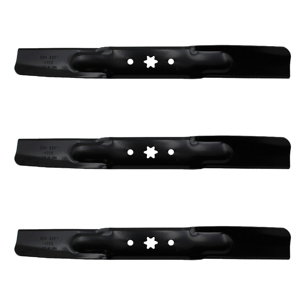 Three (3) 42" Deck Mower Blades Fits Toro Model LX 330-872 742-04308
