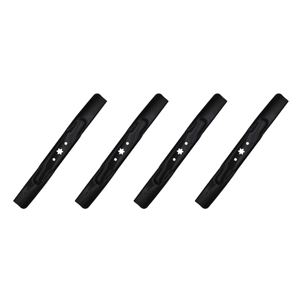 4 XHT HD Blades Fits Troy Bil Pony Bronco Colt XP Mowers 942-04308 With 42" Deck