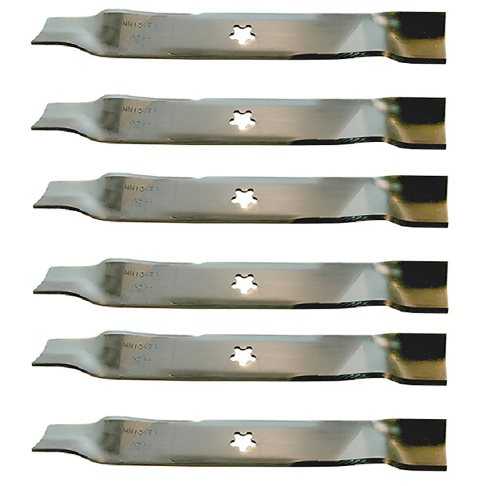 6 Aftermarket High Lift Blades fits AYP and Fits Husqvarna with 46" Mower Decks
