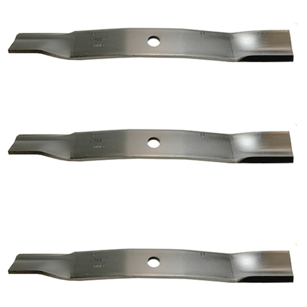 3 Pack Fits John Deere Mower High Lift Blades 60" Cut M144196 M133381 TCU18624