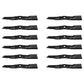 (12) Lawn Mower Blades Fits John Deere X500 X520 X534 X540 X570 Replaces M145476