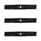 Set of 3 XHT mower blades to fit Fits John Deere 48" GT225 GT235 245 255