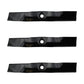 Set of 3 heavy duty XHT mower blades to fit Fits John Deere 48" M145476