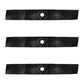 (3) Mower Blades Fits John Deere X300 X320 X324 X350 X354 X360 Replaces M145476