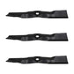 Set of 3 heavy duty XHT mower blades to fit Fits John Deere 48" M145476