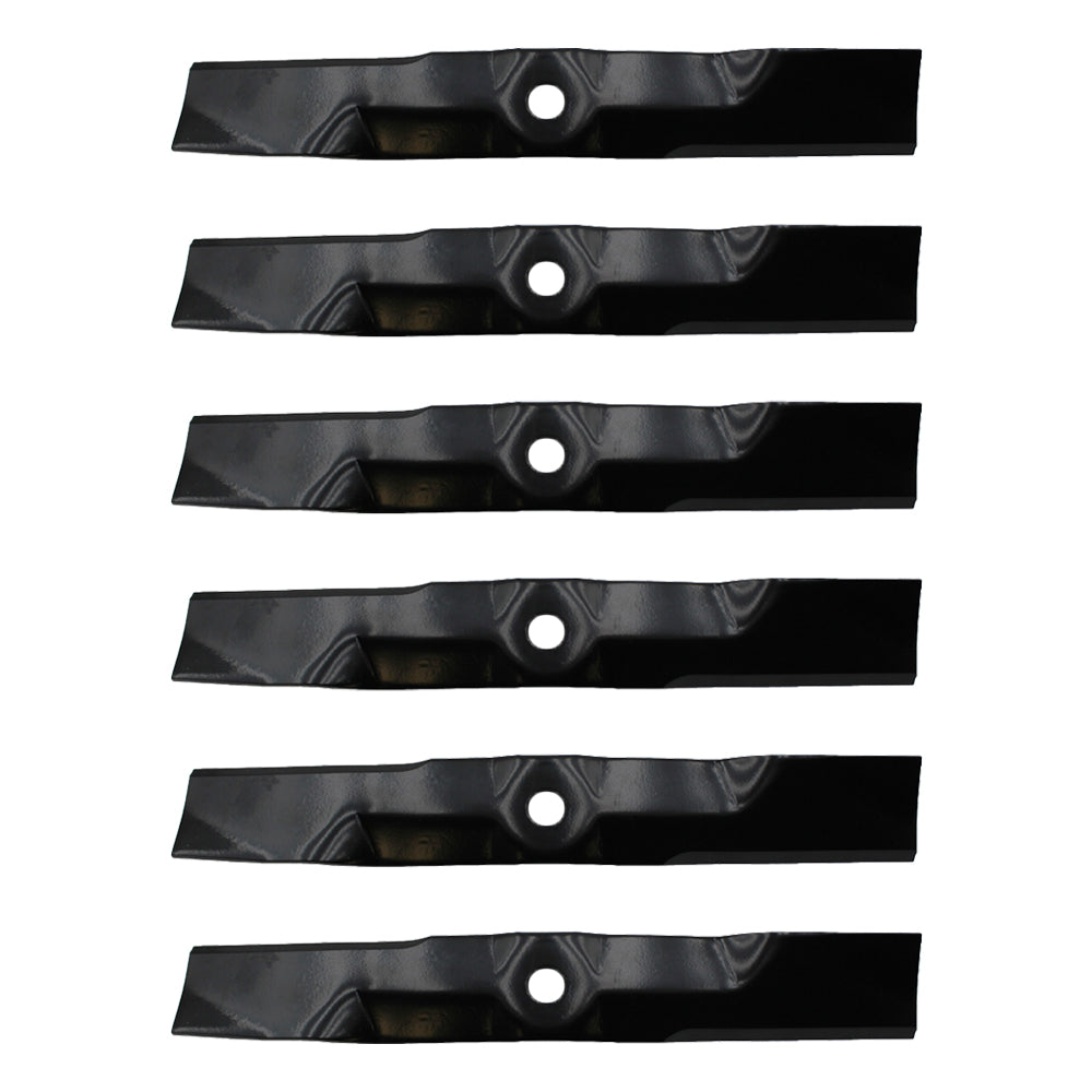 6 PACK Commercial 48" XHT mower blades to fit John DeereM127500 M127673 M145476