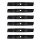 6 PACK Commercial 48" XHT mower blades to fit John DeereM127500 M127673 M145476