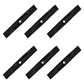 6 PACK Commercial 48" XHT mower blades to fit John DeereM127500 M127673 M145476
