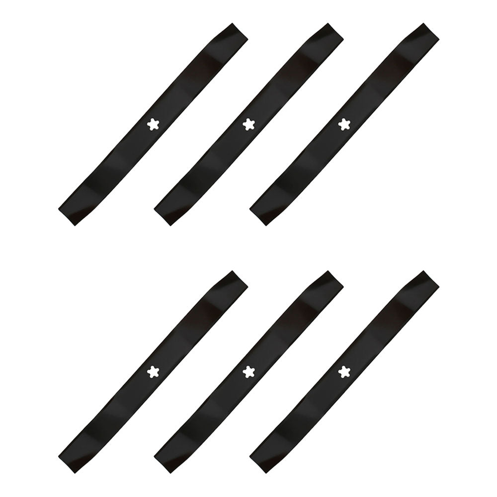 Qty 6: Mulching Lawn Mower Blade Fits MTD Replaces 742-025040-637